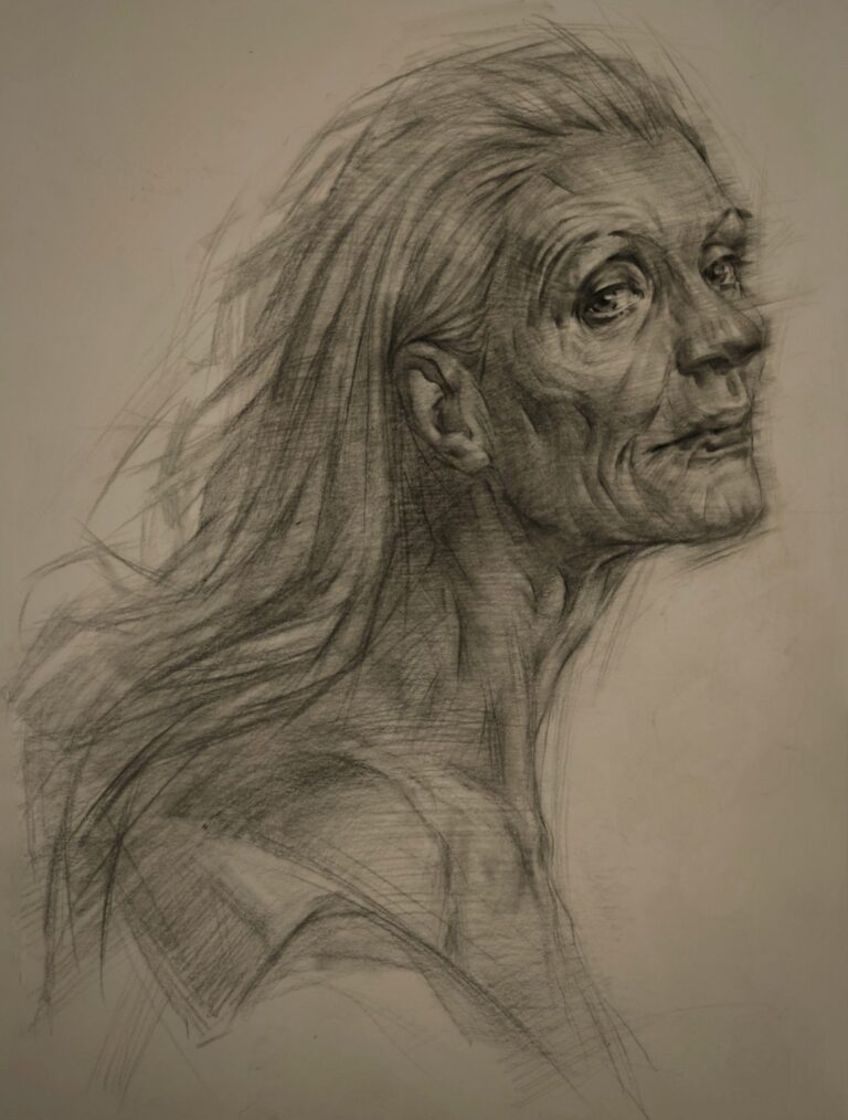 Portrait drawing by Yaser Khanbaray