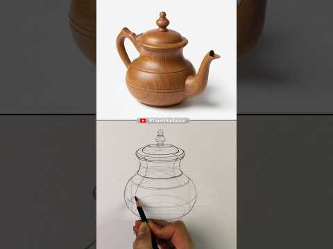 🫖Structural Analysis of a Teapot’s Form | #structuraldrawing #drawing #geometricdrawing #طراحی