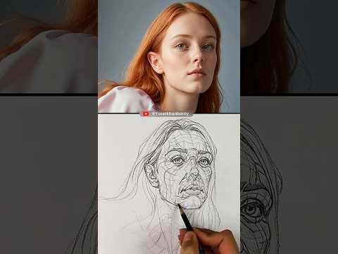 Structural Line Construction in Portrait Drawing |#portraitdrawing #headdrawing #academicdrawing